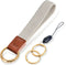 Fishent Stretchy Key Chain, Cute Keychain Wristlet, Woven Wrist Lanyard for Keys, ID Badges, Card Wallet