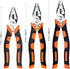 9-Inch Linemans Pliers - Combination Cutting Pliers with TPR Handle for Crimping and Screw Gripping