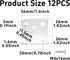 bociloy 12PCS 36x26x26mm 90 6 Metal Corner Braces, Degree L-Shaped Support Brackets, Holes Right Angle Shelf Brackets