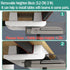 Upgrade Under Desk Drawer for Table with Lip, Hidden Under Table Desk Storage Organizer, Office Attachable Plastic Desk