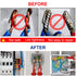 110PCS Compact Wire Connectors, Electrical Connector Blocks, 55pcs 2-Port/45pcs 3-Port/10pcs 5-Port, LJQ-110-US