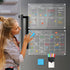 Hivillexun 16.5"x12" Clear Acrylic Magnetic Dry Erase Calendar Board, Monthly & Weekly Planner, 6 Markers & Large Eraser