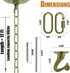 Omytie 12 Ft Heavy Duty Hanging Chain Kit with Connection Locks & Swag Ceiling Hooks for Lighting Fixture, Chandelier