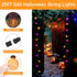 25FT 27 Count G40 Purple and Orange Christmas Lights, Christmas LED String Lights, Indoor Decoration Lights for Outdoor