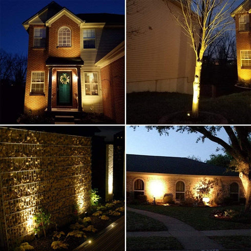 Youngine Pack 2, 12V 5W of Low Voltage LED Landscape Lights Waterproof Outdoor Walls Trees Flags Spotlights COB Garden