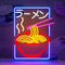 Ramen Neon Sign Pink LED Noodles Light Up Restaurant Shop Bedroom Home