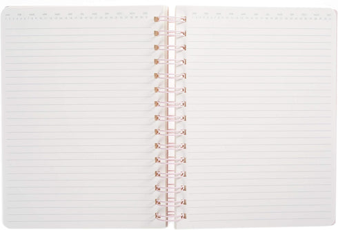 Graphique Medium Vegan Leather Spiral Journal - Meet Me in Paris, 192 Lined Pages, 6" x 8"