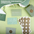 Supervitae 100 Pack 3.5 5 Inch Green Thank You Cards Bulk with Envelopes and Stickers x Thank You Cards for Baby Shower