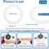 3.6" 5" 2 PATIKIL ID OD Plastic Trim Ring, Pcs Ceiling Light Goof Rings Matte Circular Light Cover Lighting Fixture