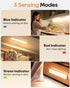 13inch 3 Closet Dimmable Counter (2 Pack) Under Cabinet Lighting, Color Temperatures Motion Sensor Light Indoor, USB