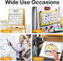 Shuttle Art Wet Erase Markers, 15 Pack Black 1mm Fine Tip, Smudge-Free for Laminated Calendars and Whiteboards