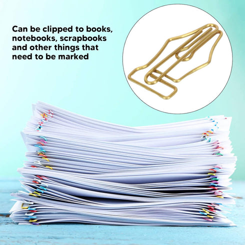 Jumbo Paper Clips - 100 Pcs Fancy Cute Large Plastic Covered Wire Clips for Home School Office