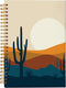 Boho Western Spiral Notebook, Cactus Notebook for School Office Supplies, 5.5x8.3