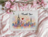 KoKi9xxGifts Watercolor Nyc Skyline Card - Thank You Card - New York City Greeting - Funny Travel Keepsake - Thanks
