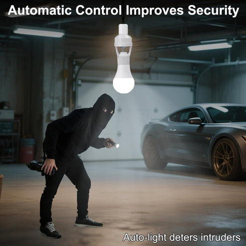 Generic E26/E27 Bulb Motion Sensor Light Socket, Auto On/Off Light Sockets Motion Sensor Adapter, Screw in into Smart