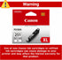 Canon CLI-251XL Genuine Gray Ink Tank for MG6320, MG7120, iP8720, MG7520 Printers