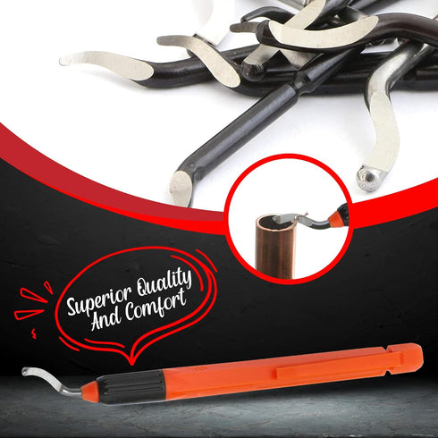 AFA Tooling - Deburring Tool with 31 High Speed Steel Swivel Blades - 3D Printing & Plumbing Burr Removal Tool
