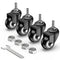 Caster Wheels 2 inch No Brake Stem Casters, 3/8" -16 x 1" Threaded Swivel Casters Set of 4