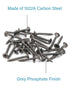 100pcs #6 x 1-1/8" Flat Head Phillips Drywall Screws - Fine Thread Sharp Point Wood Screw, Carbon Steel 1022A