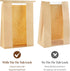 50 13.7 8.2 3.5 Inches Ohuimrt PCS Large Paper Bread Bags for Sourdough Bread, x x Bakery Bags with Window, Homemade
