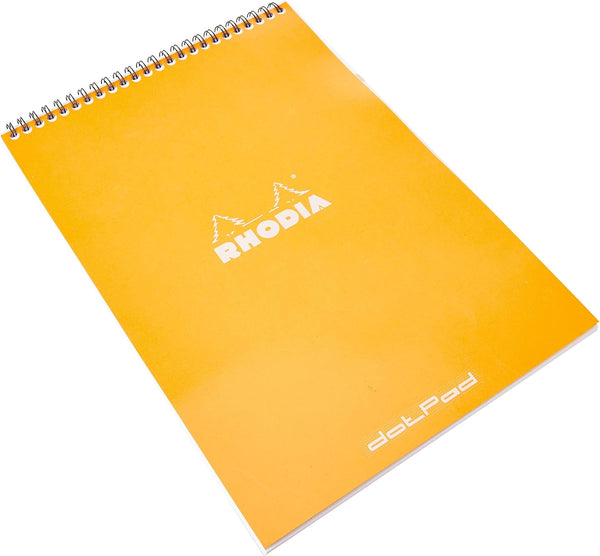 Rhodia Wirebound Notepad, A4, Dot, Orange