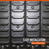 24 Ironton Metal Louvered Panel System with Bins