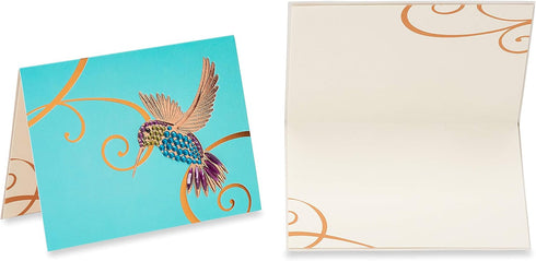 Papyrus Blank Cards with Envelopes, Hummingbirds (2-Count)