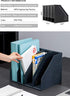 Leven Collapsible Magazine File Holder/Desk Organizer for Office Organization and Storage with 4 Vertical Compartments by Leven