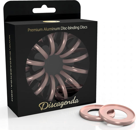 Discagenda Discbound Discs - Rose Gold, 12 Piece 1.65in