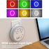 4 2 6-Color LED Night Lights Plug into Wall, Plug in Night Light with USB Ports and Outlets, Smart Dusk to Dawn Sensor