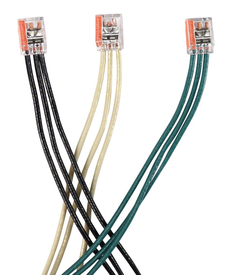 Push-in Electrical Connector, 22-12 AWG Solid, 50-Pack, 3-Port