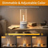 1800K 4-Level White Bedside Lamp with USB-C Cordless Charging, Warm Touch Table Lamp, Eye-Caring Energy-Efficient Small