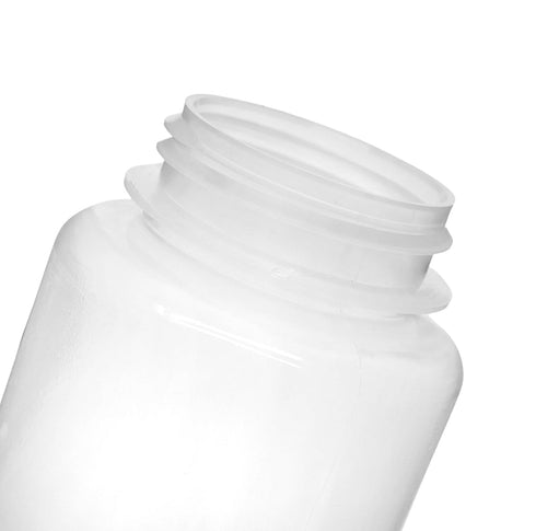EISCO Reagent Bottle, 1000ml - Wide Mouth with Screw Cap - Polypropylene - Translucent Labs