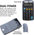 BAZIC 8 Digit Pocket Size Calculator, Dual Power Solar & Battery, LCD Display, Mini Small Basic Standard Function Calculators, Black Color, 1-Pack