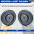 8 Pack 5" 8 Shopping Cart Replacement Wheels Kit | Silent Supermarket Casters with Axles Bolts, Shopping Cart Wheels