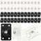 48 Pcs Self Adhesive Caster Wheels for Kitchen Appliances, 360° Swivel Mini Roller Ball Transfer Bearing