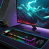 Wireless Mouse Pad Charging, Large Mouse Pad with 10 Lighting Modes for PC Keyboard Gaming Home & Office