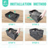 3 Pack (9L (2.4 EasyFold Collapsible Crate, Collapsible Shopping Basket, Milk Crate, Gal), Black)