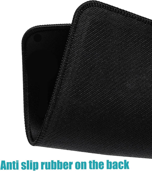 Generic 2Pcs 11.81 9.84 Inch, Waterproof Non-Slip Black Mouse Pad x Mouse Pad for Home, Office, and Gaming, Smooth