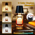2PCS 3 Dimming, Wireless Bottle Lamp,Metal Wine Bottle Light with Color Light Waterproof Bottle Touch Lamp Head