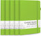 feela 5 Pack Notebooks Journals, Hardcover Classic Ruled Lined Journals with Pen Holder, A5, Green