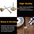 90 Pcs Wire Brushes Set, Rocaris Brass Wire Wheels Pen Brushes Kit Accessories for Rotary Tool