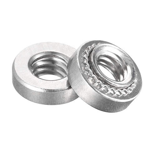 uxcell #8-32 x 0.14-Inch Stainless Steel Rivet Nut Round Head Self-Clinching Nuts, 100pcs