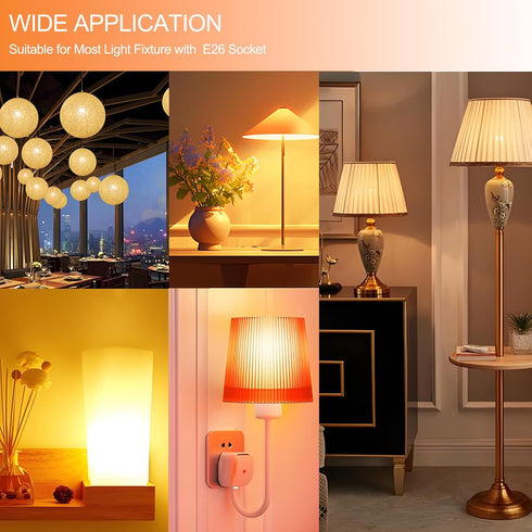 Anqueen Lin A19 Bulbs 60 2700K E26 9W 800 Lumens,Non-Dimmable Bulbs, etc.3 Packs LED Light Watt Equivalent, Soft White