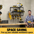 YYR Heavy Duty Power Tool Organizer Wall Mount - Cordless Drill Hanger Storage Rack with Charging Station Shelf