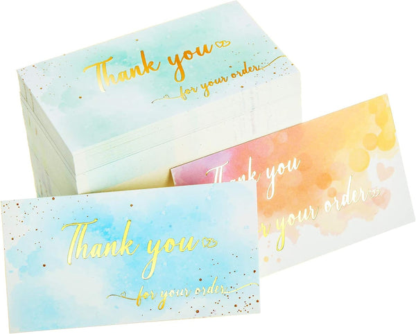 Outus 300 Pieces Thank You for Your Order Cards Business Thank You Cards