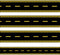 Whaline 32.8ft Construction Theme Bulletin Board Borders Black Yellow Stripe Die-Cut Rolled Trim for School Office Decor