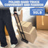 VDHU 2 40kg/90lbs 2 Folding Hand Truck Lightweight Portable Cart, Wheels Fold Up Hand Cart with Elastic Ropes,Compact