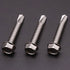 #8 x 1-1/2" Hex Washer Head Self Drilling Screws, 100 Pack, 410 Stainless Steel Sheet Metal Screws