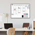 Dry Erase Calendar Whiteboard for Wall Hanging, 24"x18" Monthly White Board Calendar with Sturdy Aluminum Frame